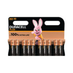 Plus AA Battery Alkaline 100% Extra Life 10 Pack