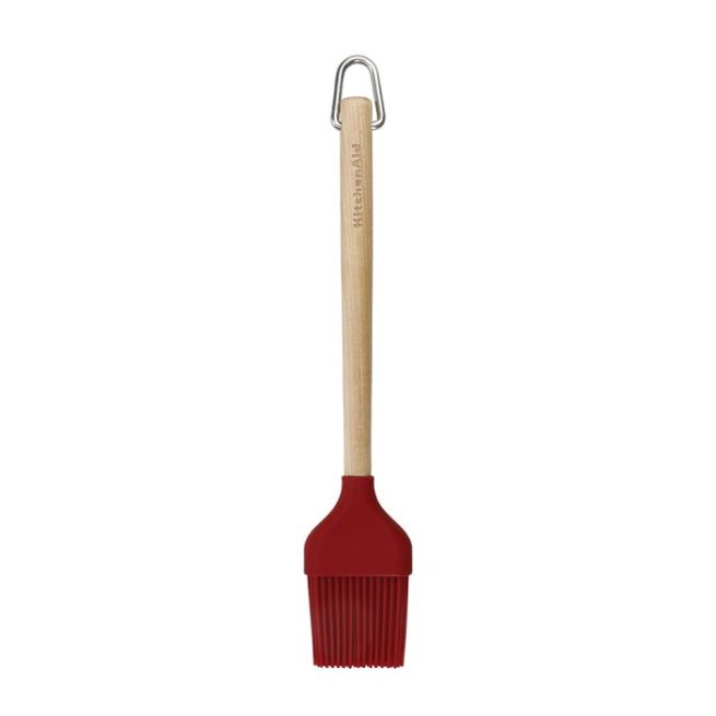 Birch Spatula Pastry Brush Red 3 Pack